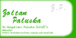 zoltan paluska business card